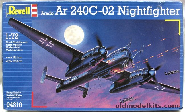 Revell 1/72 Ar-240 C-02 Nightfighter - (Ar240C-02), 04310 plastic model kit